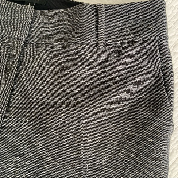 ANN TAYLOR CLASSIC GRAY COTTON BLEND STRAIGHT LEG PANT TROUSER / LINED / 8 - Picture 9 of 13